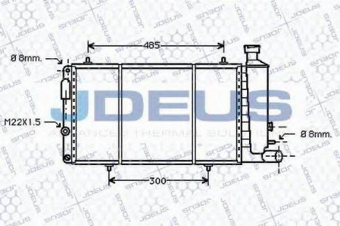 Jdeus 007N15 - Radiator, engine cooling autospares.lv