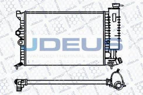 Jdeus 007V18 - Radiator, engine cooling autospares.lv