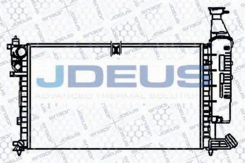 Jdeus 007V35 - Radiator, engine cooling autospares.lv