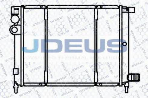 Jdeus 007V26 - Radiator, engine cooling autospares.lv