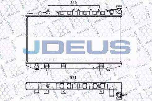 Jdeus 019M49 - Radiator, engine cooling autospares.lv