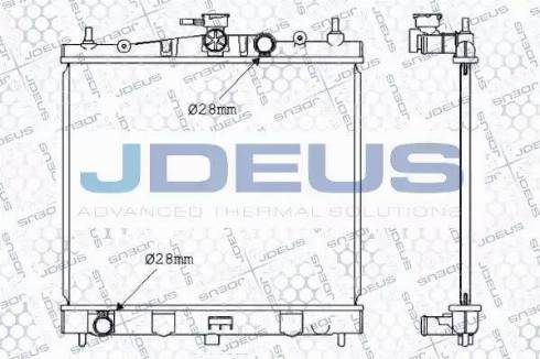 Jdeus 019M50 - Radiator, engine cooling autospares.lv