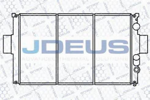 Jdeus 014E04 - Radiator, engine cooling autospares.lv