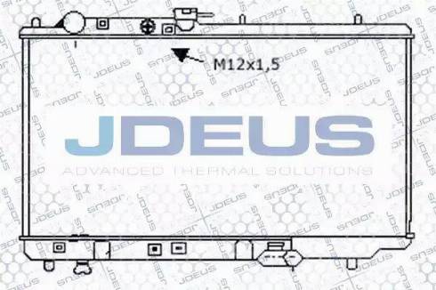 Jdeus 016N13 - Radiator, engine cooling autospares.lv