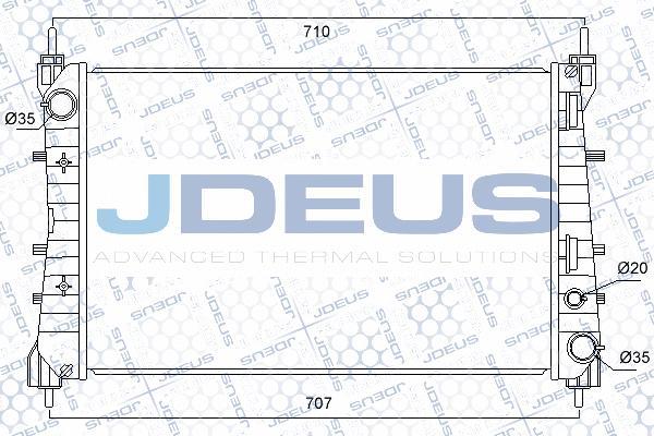 Jdeus 011M45 - Radiator, engine cooling autospares.lv