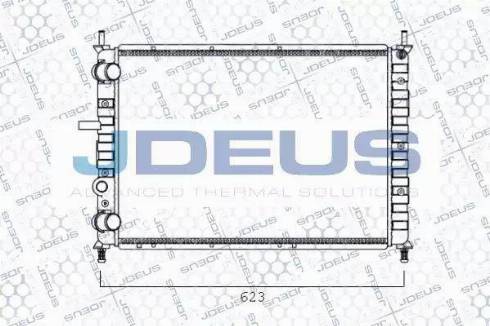 Jdeus 011V54 - Radiator, engine cooling autospares.lv