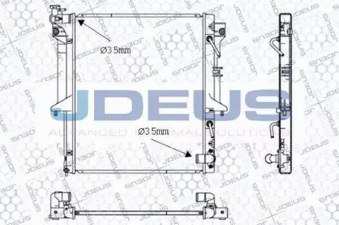 Jdeus 018M49 - Radiator, engine cooling autospares.lv