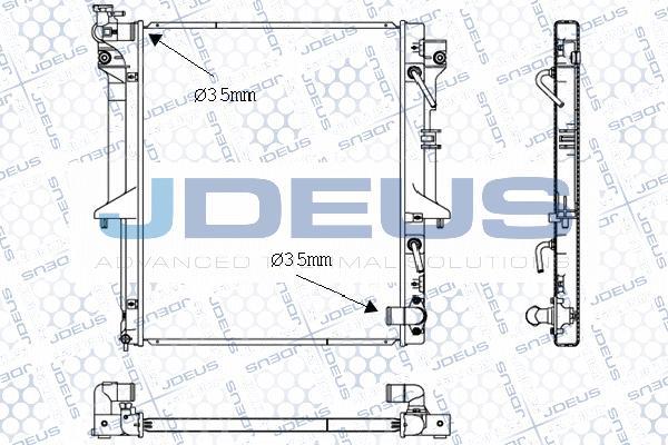 Jdeus 018M48 - Radiator, engine cooling autospares.lv