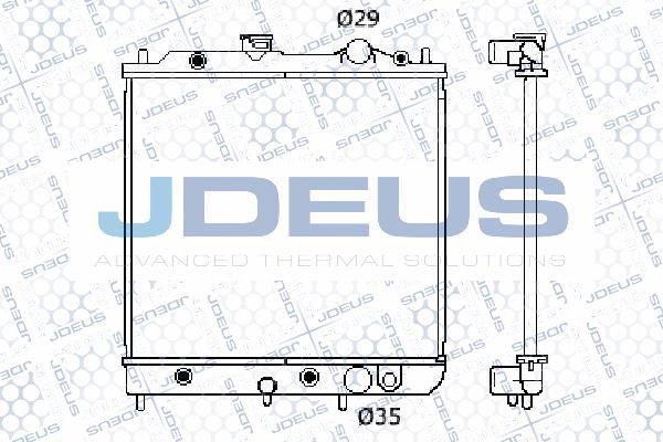 Jdeus 018M05 - Radiator, engine cooling autospares.lv