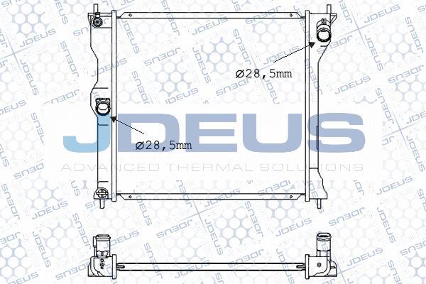 Jdeus 018M72 - Cooler, electric motor autospares.lv