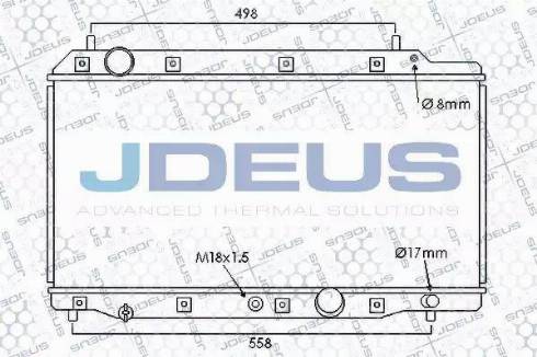 Jdeus 013M32 - Radiator, engine cooling autospares.lv