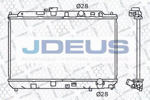 Jdeus 013N10 - Radiator, engine cooling autospares.lv