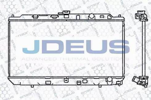 Jdeus 013N11 - Radiator, engine cooling autospares.lv