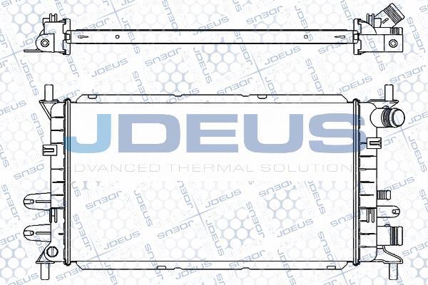 Jdeus 012M61 - Radiator, engine cooling autospares.lv