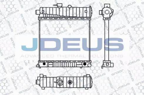 Jdeus 017B19 - Radiator, engine cooling autospares.lv