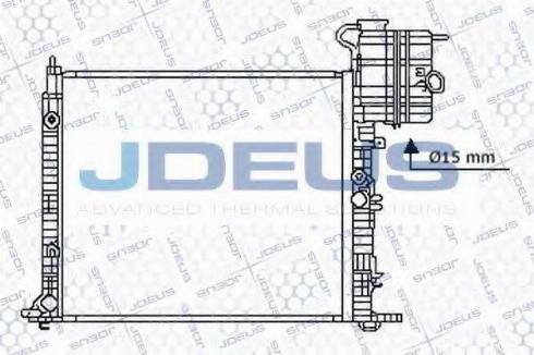 Jdeus 017B25 - Radiator, engine cooling autospares.lv