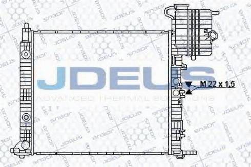 Jdeus 017B26 - Radiator, engine cooling autospares.lv