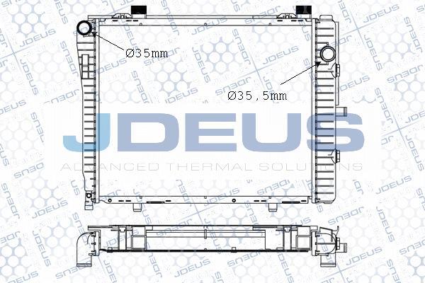 Jdeus 017M33 - Radiator, engine cooling autospares.lv