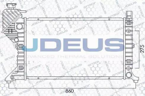 Jdeus 017M23 - Radiator, engine cooling autospares.lv