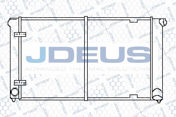 Jdeus 030B35 - Radiator, engine cooling autospares.lv