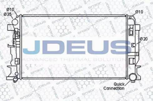 Jdeus 030M54 - Radiator, engine cooling autospares.lv