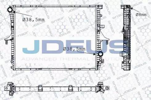 Jdeus 030M57 - Radiator, engine cooling autospares.lv