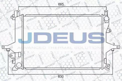 Jdeus 031M10 - Radiator, engine cooling autospares.lv