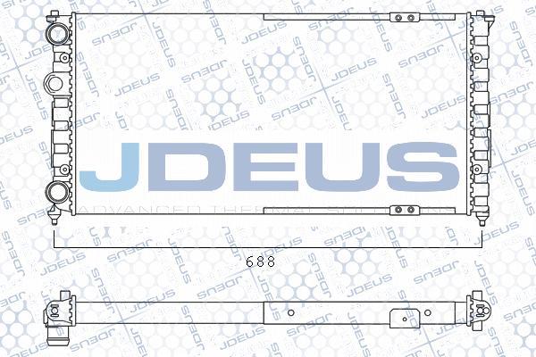 Jdeus 025M19 - Radiator, engine cooling autospares.lv