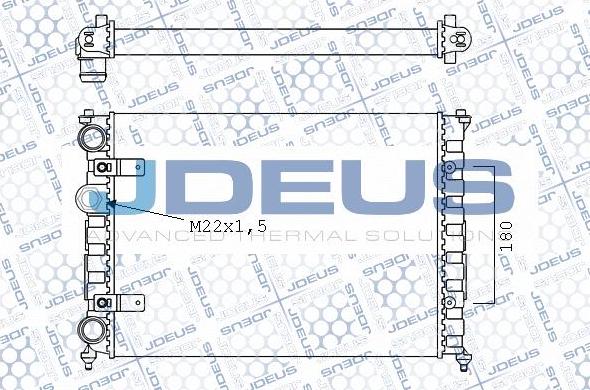 Jdeus 025V10 - Radiator, engine cooling autospares.lv