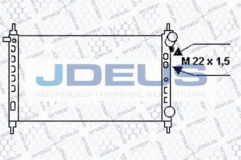 Jdeus 020M44 - Radiator, engine cooling autospares.lv