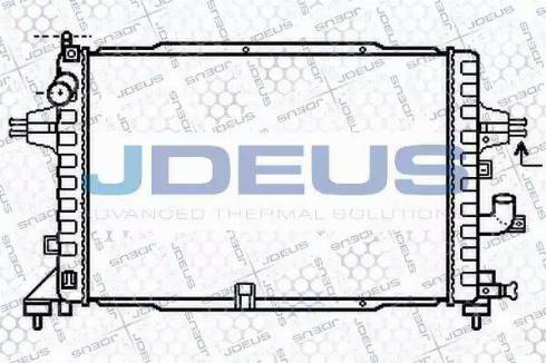 Jdeus 020M59 - Radiator, engine cooling autospares.lv