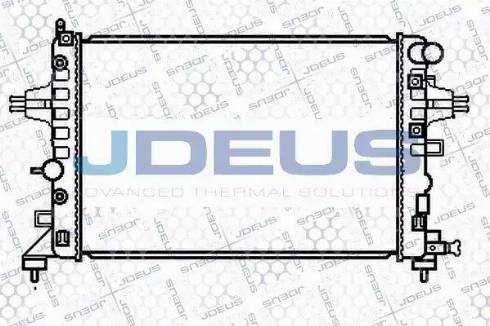 Jdeus 020M58 - Radiator, engine cooling autospares.lv