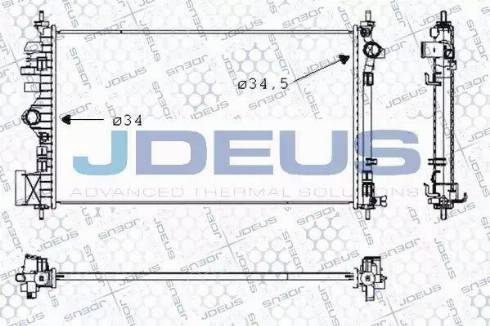 Jdeus 020M67 - Radiator, engine cooling autospares.lv