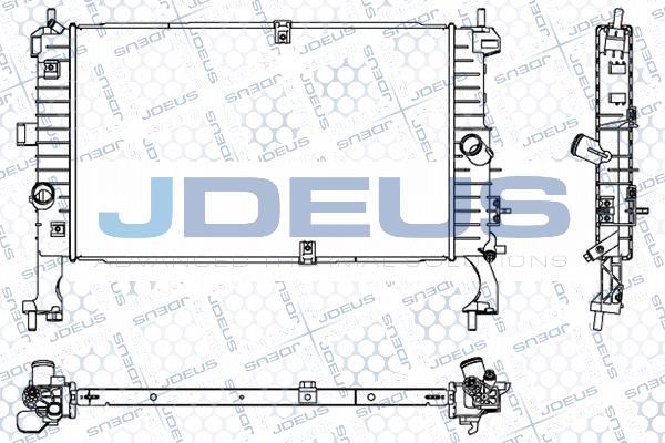 Jdeus 020M04 - Radiator, engine cooling autospares.lv