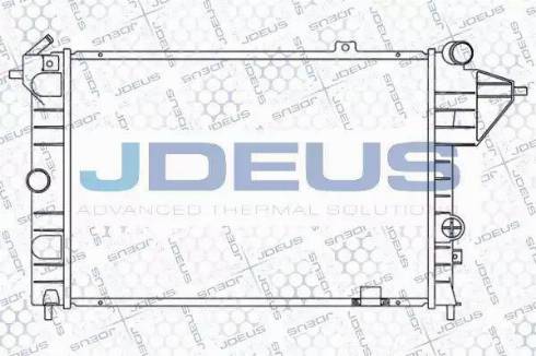 Jdeus 020M16 - Radiator, engine cooling autospares.lv