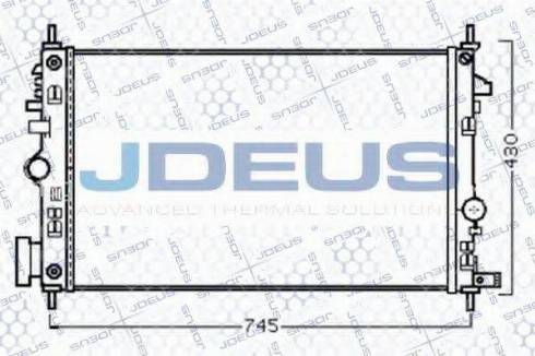 Jdeus 020M72 - Radiator, engine cooling autospares.lv