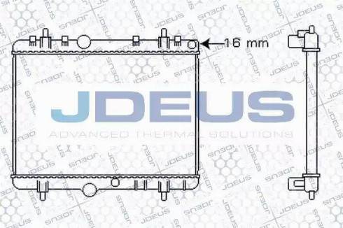 Jdeus 021M49 - Radiator, engine cooling autospares.lv
