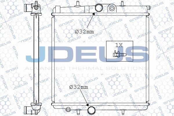 Jdeus 021M36A - Radiator, engine cooling autospares.lv