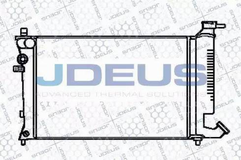 Jdeus 021V16 - Radiator, engine cooling autospares.lv