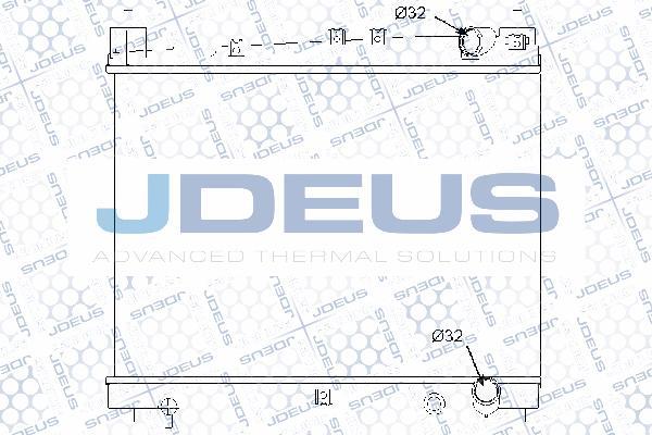 Jdeus 028M56 - Radiator, engine cooling autospares.lv