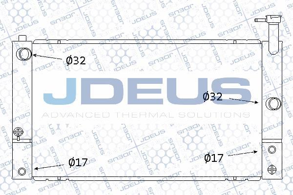 Jdeus 028M53 - Radiator, engine cooling autospares.lv