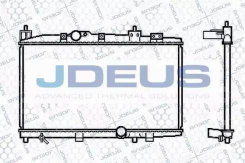 Jdeus 028M63 - Radiator, engine cooling autospares.lv