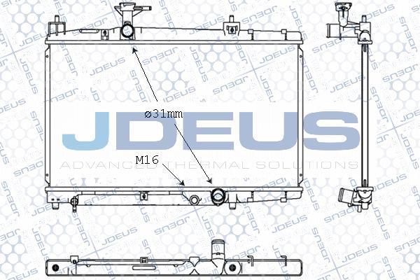 Jdeus 028M62 - Radiator, engine cooling autospares.lv