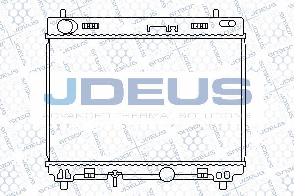 Jdeus 028M67 - Radiator, engine cooling autospares.lv