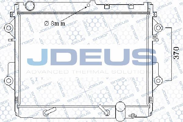 Jdeus 028M77 - Radiator, engine cooling autospares.lv