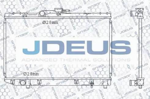 Jdeus 028N18 - Radiator, engine cooling autospares.lv