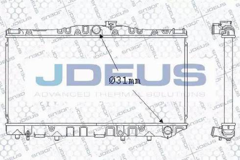 Jdeus 028N13 - Radiator, engine cooling autospares.lv