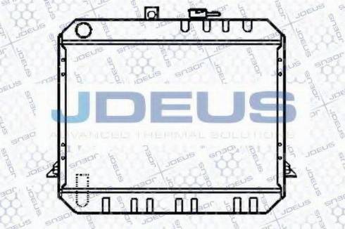 Jdeus 028N33 - Radiator, engine cooling autospares.lv