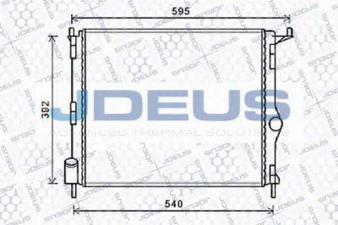 Jdeus 023M64 - Radiator, engine cooling autospares.lv