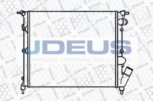 Jdeus 023V53 - Radiator, engine cooling autospares.lv